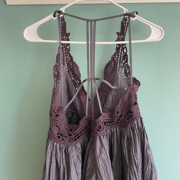 Gray Lace Free People Dress - Picture 3 of 5